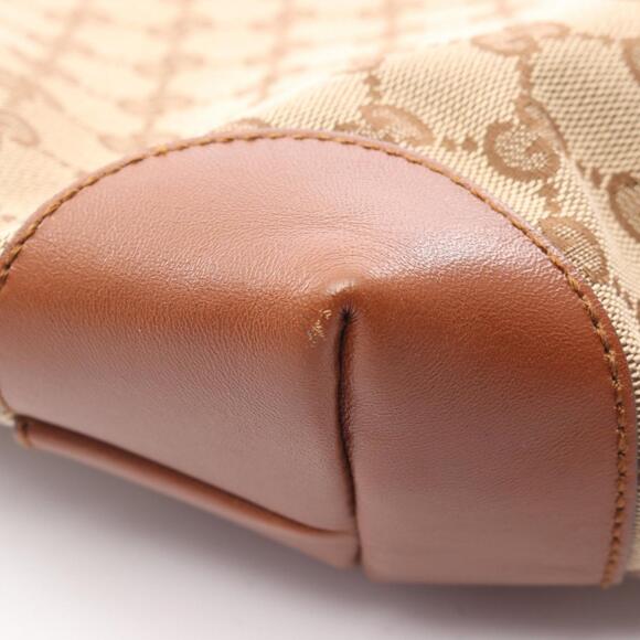 GUCCI Authentic Brown Leather Shoulder Bag - Picture 6 of 12
